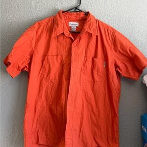 Carhartt Men's Vibrant Orange Casual Shirt